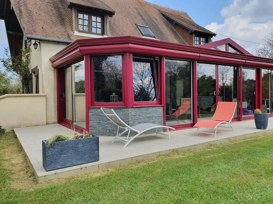 Reux La Mare Aux Chevresヴィラ エクステリア 写真